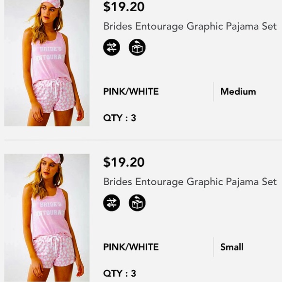 👰 brides Entourage PJ set - Picture 2 of 8